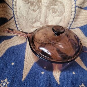 Corning Visionware Amber Pyrex 2.5 Litre Pot